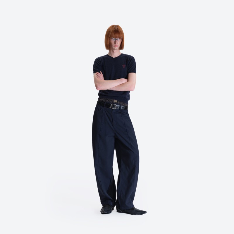 Logo Embroidered Polo Knit